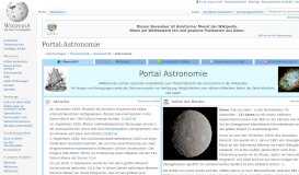 
							         Portal:Astronomie – Wikipedia								  
							    