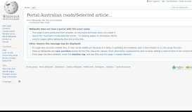 
							         Portal:Australian roads/Selected articles - Wikipedia								  
							    