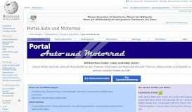 
							         Portal:Auto und Motorrad – Wikipedia								  
							    