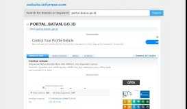 
							         portal.batan.go.id at WI. PORTAL SIMLIN - Website Informer								  
							    