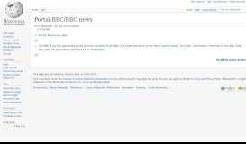 
							         Portal:BBC/BBC news - Wikipedia								  
							    