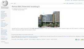
							         Portal:BBC/Selected building/1 - Wikipedia								  
							    