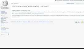 
							         Portal:Bibliothek, Information, Dokumentation/Artikelgalerie – Wikipedia								  
							    