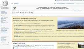 
							         Portal:Bonn/Rhein-Sieg – Wikipedia								  
							    