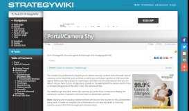 
							         Portal/Camera Shy — StrategyWiki, the video game walkthrough and ...								  
							    