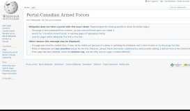 
							         Portal:Canadian Armed Forces - Wikipedia								  
							    
