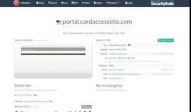 
							         portal.cardaccesssite.com - urlscan.io								  
							    