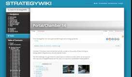
							         Portal/Chamber 14 — StrategyWiki, the video game walkthrough and ...								  
							    