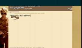 
							         Portal:Characters | Terminator Wiki | FANDOM powered by Wikia								  
							    