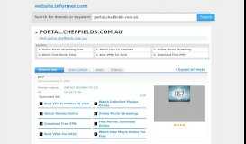 
							         portal.cheffields.com.au at WI. Cheffields Web Portal - Website Informer								  
							    