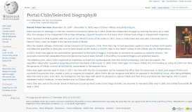 
							         Portal:Chile/Selected biography/8 - Wikipedia								  
							    