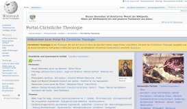 
							         Portal:Christliche Theologie – Wikipedia								  
							    