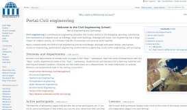 
							         Portal:Civil engineering - Wikiversity								  
							    