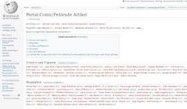 
							         Portal:Comic/Fehlende Artikel – Wikipedia								  
							    