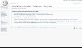 
							         Portal:Commonwealth Games/Selected game/1 - Wikipedia								  
							    