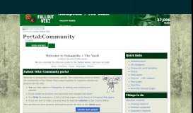 
							         Portal:Community | Fallout Wiki | FANDOM powered by Wikia								  
							    