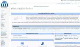 
							         Portal:Computer Science - Wikiversity								  
							    