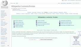 
							         Portal:Contents/Portals - Wikipedia								  
							    