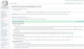 
							         Portal:Current events/April 2019 - Wikipedia								  
							    