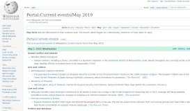 
							         Portal:Current events/May 2019 - Wikipedia								  
							    