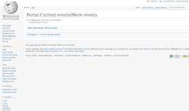 
							         Portal:Current events/More events - Wikipedia								  
							    