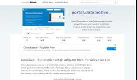 
							         Portal.datamotive.com.au website. DataMotive Portal :: Login.								  
							    