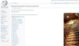 
							         Portal:Deutsche Literatur/Archiv – Wikipedia								  
							    
