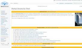 
							         Portal:Deutsche Post – Wikinews, die freie Nachrichtenquelle								  
							    