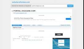 
							         portal.digizani.com at WI. DigiZani Portal - Website Informer								  
							    