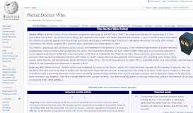 
							         Portal:Doctor Who - Wikipedia								  
							    