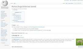 
							         Portal:Dogs/Selected breed - Wikipedia								  
							    