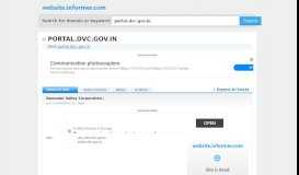 
							         portal.dvc.gov.in at WI. Damodar Valley Corporation | - Website Informer								  
							    