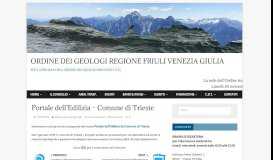 
							         Portale dell'Edilizia – Comune di Trieste – Ordine dei Geologi ...								  
							    