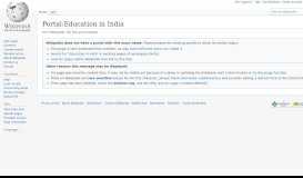 
							         Portal:Education in India - Wikipedia								  
							    