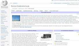 
							         Portal:Elektrotechnik – Wikipedia								  
							    