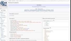 
							         Portal:Emulators - C64-Wiki								  
							    