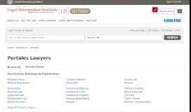 
							         Portales Attorneys - LII New Mexico Attorney Directory - Cornell Legal ...								  
							    