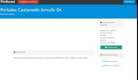 
							         Portales Castanedo Arnulfo Dr. en Torreon, México - Infored								  
							    