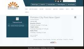 
							         Portales City Pool Now Open - Roosevelt County Chamber of ...								  
							    