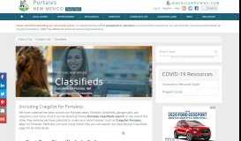 
							         Portales Classifieds - Search Craigslist for Portales, NM Classified Ads								  
							    