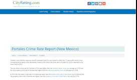 
							         Portales Crime Statistics: New Mexico (NM) - CityRating.com								  
							    
