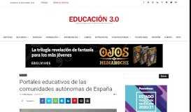 
							         Portales educativos de las comunidades autónomas de España								  
							    
