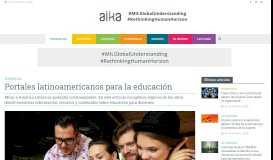 
							         Portales latinoamericanos para la educación - Aika Educación								  
							    
