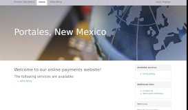 
							         Portales, New Mexico - Municipal Online Services								  
							    