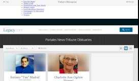 
							         Portales News-Tribune Recent Obituaries: All of Portales News ...								  
							    