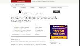 
							         Portales, NM 88130 Carrier Reviews & Coverage Maps | CellReception								  
							    