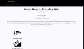 
							         Portales, NM Moving Labor Help - MovingLabor.com								  
							    