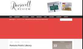 
							         Portales Public Library - The Roosevelt Review								  
							    