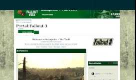 
							         Portal:Fallout 3 | Fallout Wiki | FANDOM powered by Wikia								  
							    