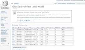 
							         Portal:Film/Fehlende Oscar-Artikel – Wikipedia								  
							    